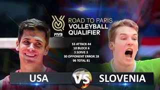 USA vs Slovenia | Volleyball Olympic QT 2023