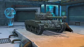 Коллекционный средний танк  Basilisk. Обзор танка в бою. Сезон Плеяда.  World of tanks blitz.