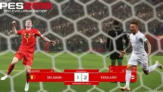 PES 2019 | BELGIUM v ENGLAND | FIFA World Cup - 3rd Place | Full Match Gameplay