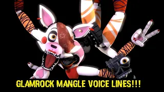 GLAMROCK MANGLE VOICE-LINES!!!! (ThunderThor's Voice-Overs)