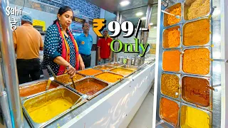 UNLIMITED FOOD in Just Rs 99 | Street Food India | 365 Days Unlimited Buffet