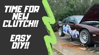 HOW TO INSTALL A CLUTCH!! 240sx