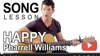 How to play Happy by Pharrell Williams on Guitar with Mark the Guitar Guy