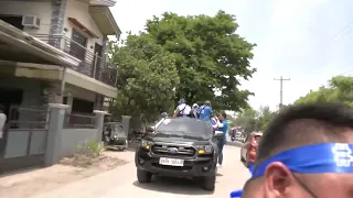 Isko Moreno motorcade in Pampanga