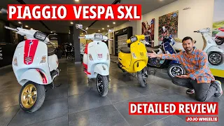 Piaggio  Vespa sxl Dual-Tone Scooter  | most detailed review  | Price | Features | top Speed