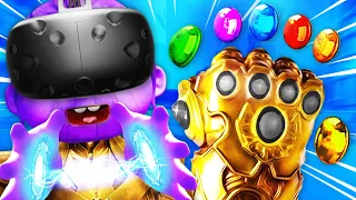 Becoming BABY THANOS Making INFINITY GAUNTLET In VR (Baby Hands VR Funny Gameplay)