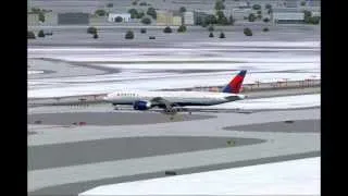 Delta's Boeing 777-200LR departs Minneapolis (FS2004)