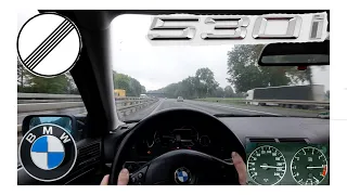 2001 BMW E39 530iA 231Hp POV Acceleration Drive on German Autobahn By NoSpeedLimitTV