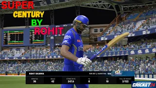 ROHIT SHARMA HIT SUPER CENTURY AGAINST PUNJAB KINGS IN CRICKET 24