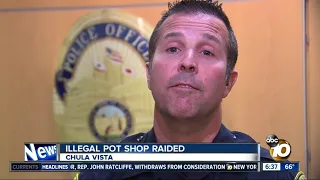 Illegal Chula Vista pot shop raided