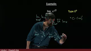 Applying L'Hopital's Rule to Exponential Indeterminate Forms