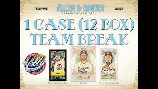 2021 Topps ALLEN & GINTER 1 Case (12 Box) TEAM break #2 eBay 08/12/21