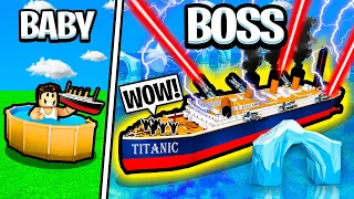 Can I Survive with THE BIGGEST SHIP POSSIBLE? - Roblox Build and Sail