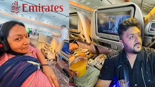 Our Most Expensive Flight Emirates || Emirates fligh & food Review ❤️ Kolkata to Dubai, UAE 🇦🇪