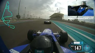 My Fastest one lap at Yas Formula 3000 Abu Dhabi Driving Experience 3rd Dec 2023