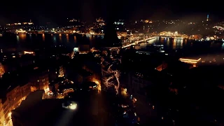 magnificent light show at İstanbul Galata Tower