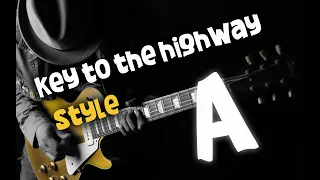 Blues Backing Track Jam - Ice B. - Key to the highway style in A