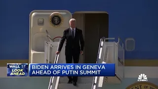 President Joe Biden arrives in Geneva ahead of Putin summit