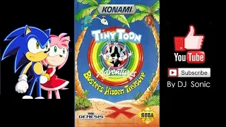 Tiny Toon Adventures: Buster's Hidden Treasure (Sega Genesis) - Longplay