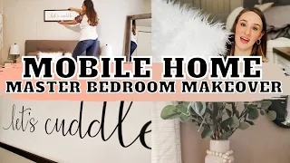 CLEAN AND DECORATE MOBILE HOME BEDROOM MAKEOVER | MarieLove