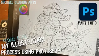 My illustration process_Using Photoshop for illustration