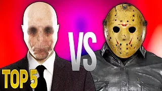 ТОП 5 ХОРРОР РЭП БИТВ (ДЖЕЙСОН ВУРХИЗ VS СЛЕНДЕРМЕН) | Top Horror Song Jason Voorhees VS Slenderman