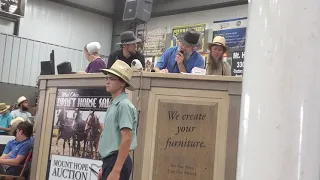 An Amish auctioneer