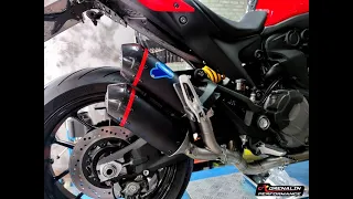 termignoni + arrow link pipe for Monster 937 M937 installation and sound check