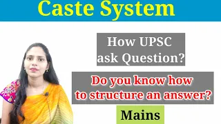 Caste System / Mains answer writing practice for beginners / #upscmains
