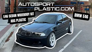 Installing the perfect E46 sedan WIDE BODY kit from Autosport Plastic