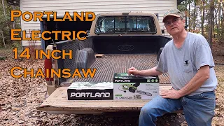 Portland Electric Chainsaw from Harbor Freight Review and Demonstration