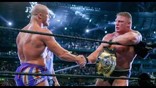 Brock Lesnar vs Kurt Angle Wrestlemania 19 Highlights