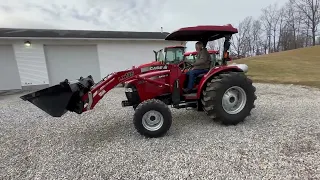 Case DX55 tractor with front end loader