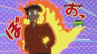 Ten-chan uses his "Breathing Fire" on Ataru for the first time!  ^_^  "Urusei Yatsura 2022" - うる星やつら