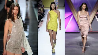 Model Moments: Bella Hadid's Runway Evolution | Iconic Summer Outfits #fashion #viral #runway