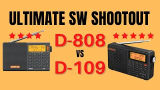 Side-by-side shortwave comparison between XHDATA D-109 and D-808, the results will surprise you!