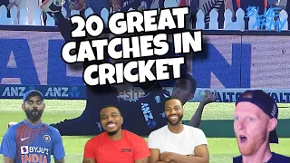 AMERICANS BROTHERS WANT TO LEARN THIS SPORT 20 Great Catches in cricket history (REACTION)