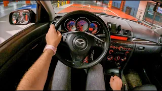 2007 Mazda 3 Night [2.0 MZR 150HP] | POV Test Drive #816 Joe Black