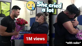 Surprised my wife 😊| Meeting her after 2 years *She Cried*😢 (WITH SUBTITLES)