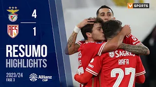 Resumo: Benfica 4-1 AVS (Taça da Liga 23/24 - Fase 3 - Jornada 3)