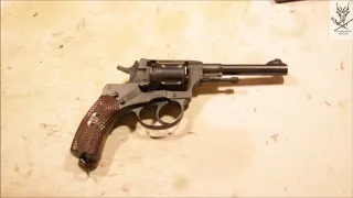 Револьвер Наган и его патроны. Сербский новодел и старые советские. Отстрел на кучу