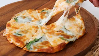 Quick breakfast ready in minutes! Easy and Delicious tortilla pizza