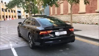 2017 Audi S7 450hp, V8 4 0TT black on black   launch, walkaround, interior, exterior