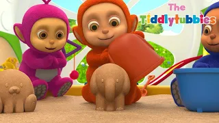 Tiddlytubbies NEW Season 4 ★ Episode 2: Making Sandcastles! ★ Tiddlytubbies 3D Full Episodes