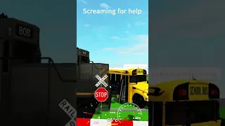 POV: Roblox School Bus Drivers VS. Railroad Crossings