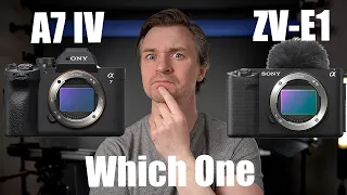Sony ZV-E1 vs Sony A7IV