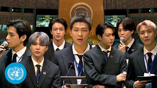 President Moon Jae-in & BTS at the Sustainable Development Goals Moment | United Nations (English)