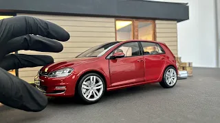 1:18 Volkswagen Golf 7 R-Line 2019, red - Norev [Unboxing]