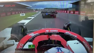 Silverstone Crash 2022. Zhou Best Footage