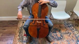 Mittenwald 1840's Bavarian Cello - Sound Sample